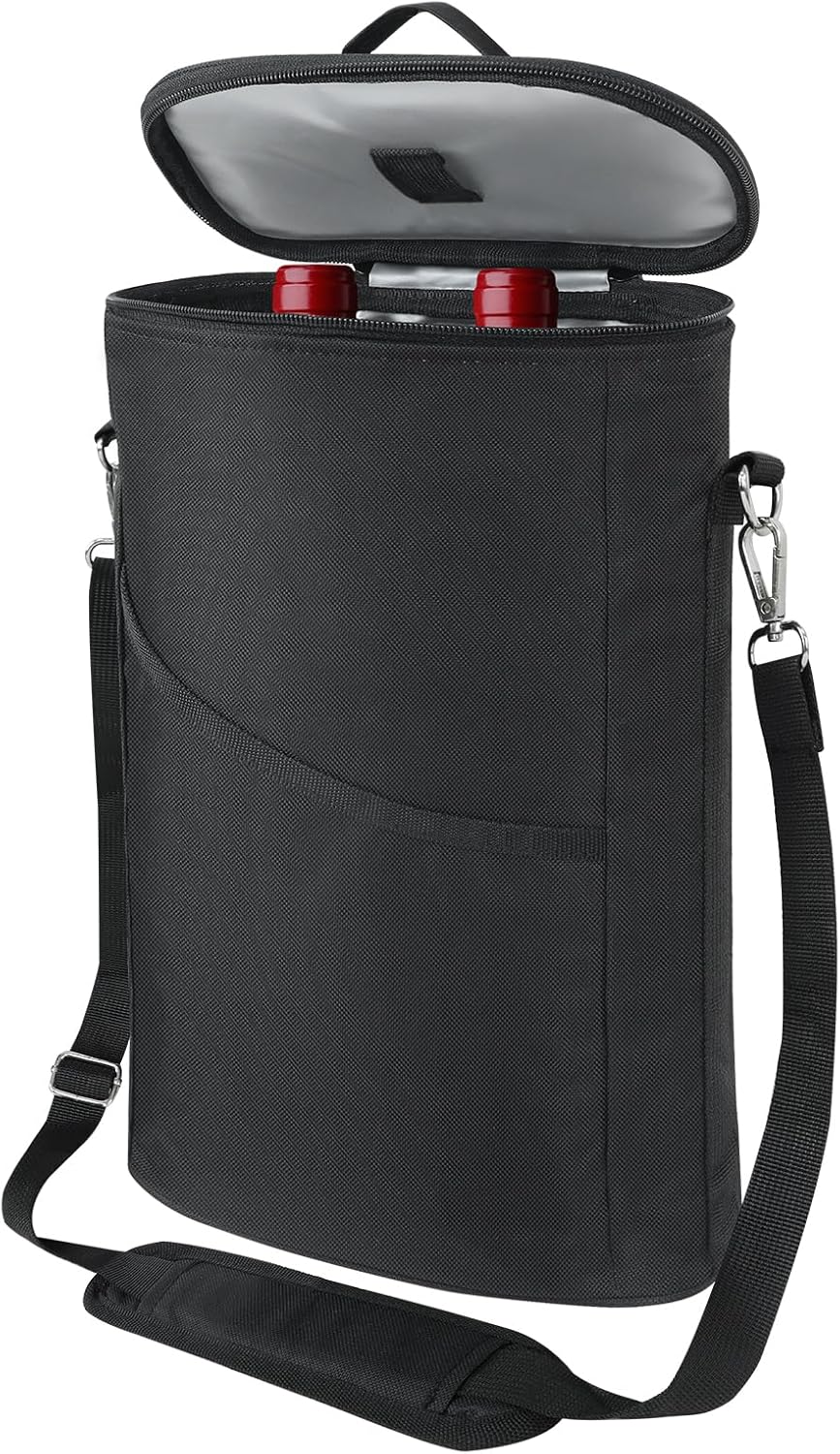 Tote Bag Sublimation - 2 Bottle Wine Cooler Bag, Leakproof