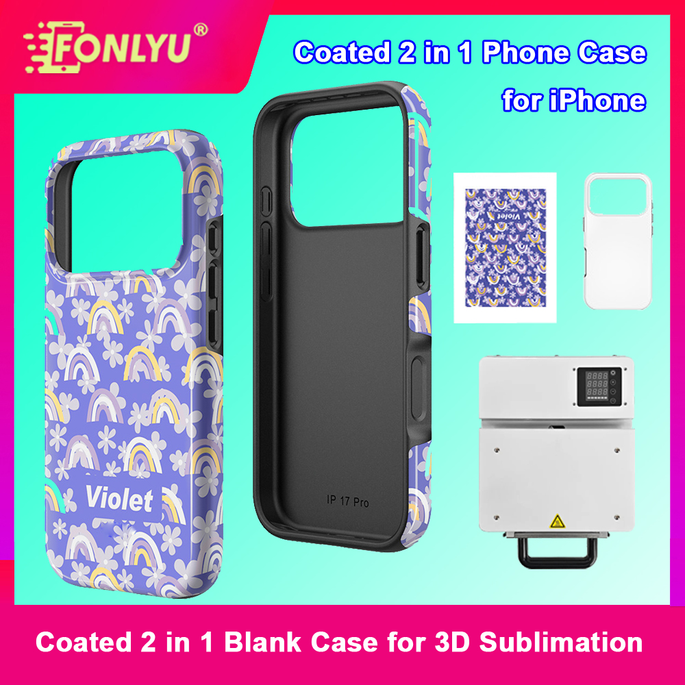 Phone Case Blank Print - FONLYU Coated 2in1 Blank Phone Case