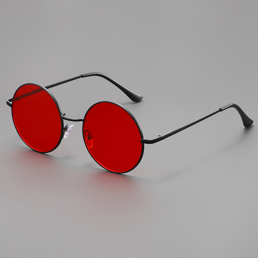 Fashion Round Sunglasses Men W - Metal Photo Panel 评论和价格