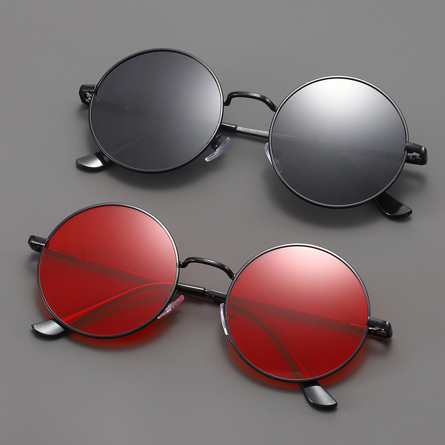 Fashion Round Sunglasses Men W - Metal Photo Panel 评论和价格