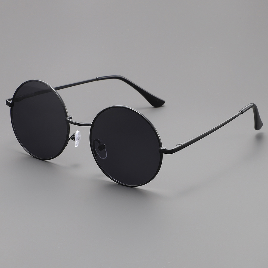 Fashion Round Sunglasses Men W - Metal Photo Panel 评论和价格