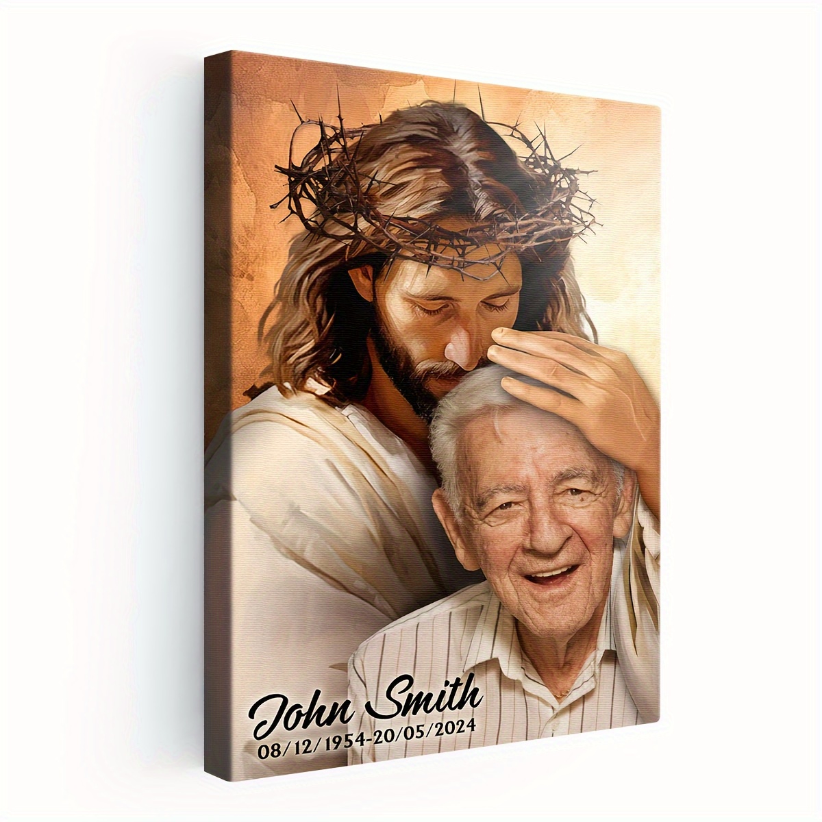 2D Flat-Custom Religious Memor - Canvas Wrap Ready 评论和价格