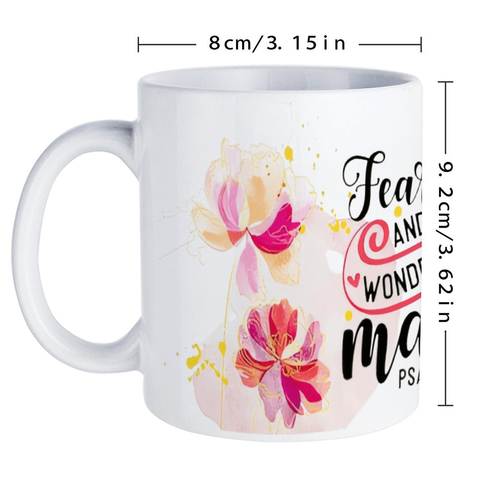 Fearfully And Wonderfully Made - Sublimation Mug White 评论和价格