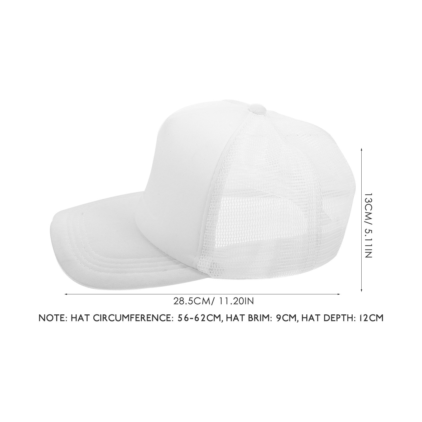 10Pcs Blank Mesh Baseball Hat  - Hat Sublimation Blank 评论和价格