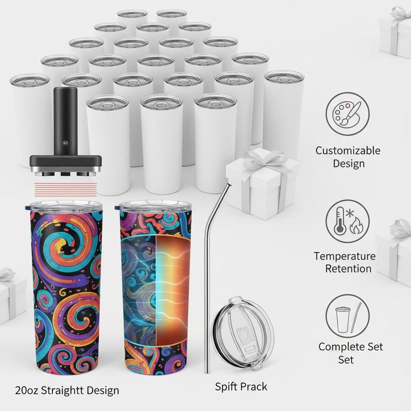 16 Pack Sublimation Insulated  - Tumbler 20Oz White 评论和价格