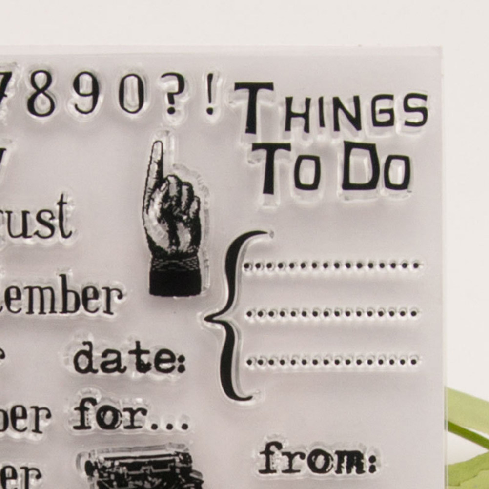 Calendar Date Silicone Stamp C - Photo Acrylic Block 评论和价格