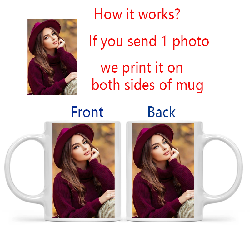 Personalized Your Photo Mug, C - Sublimation Mug White 评论和价格