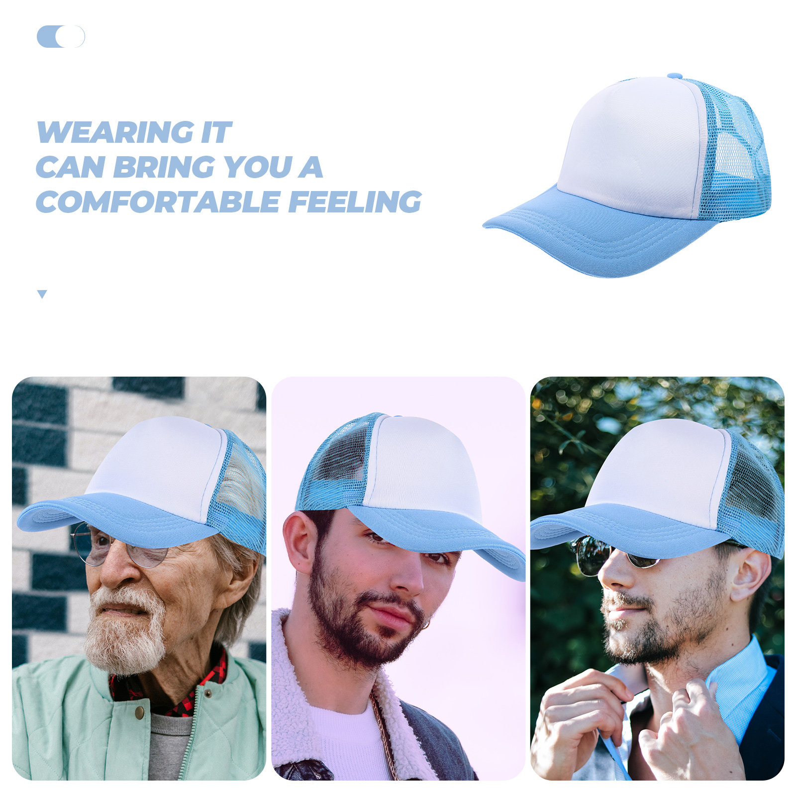 10Pcs Blank Baseball Hats Mesh - Hat Sublimation Blank 评论和价格