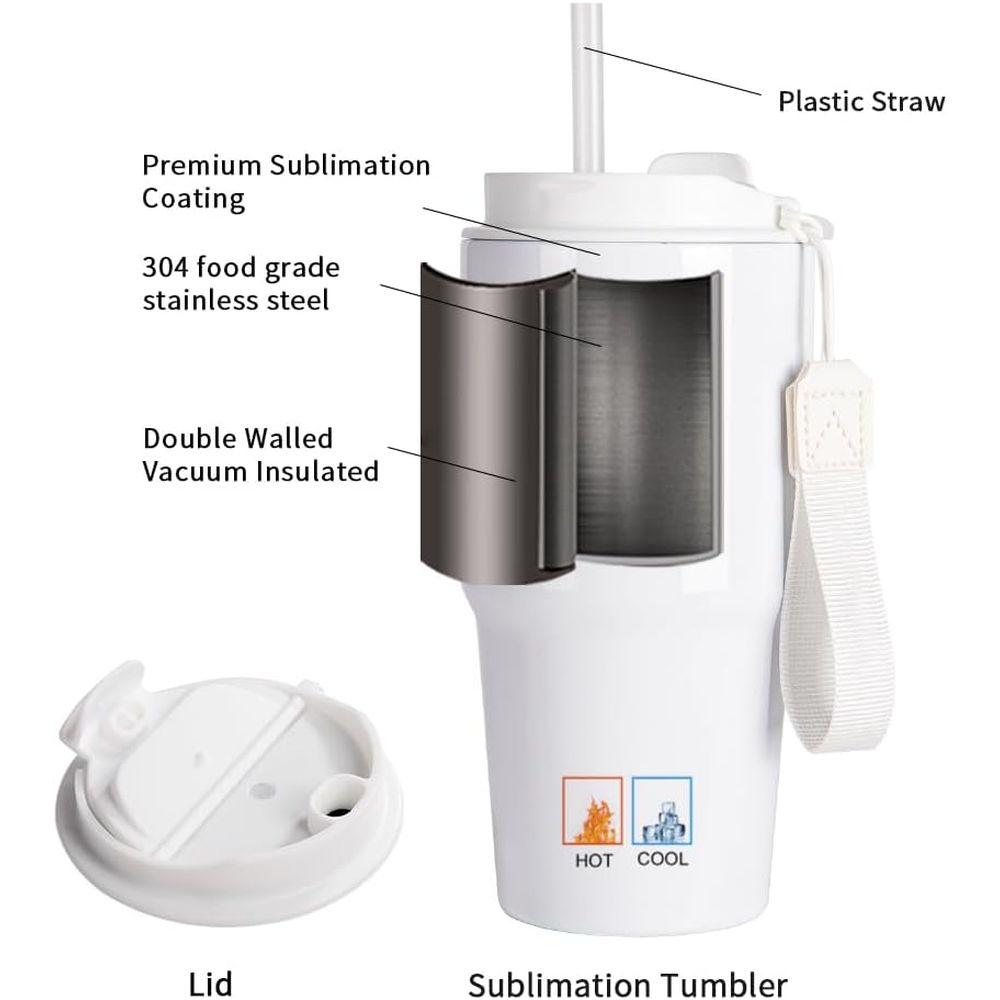 20 oz White Sublimation Tumble - Tumbler 20Oz White 评论和价格