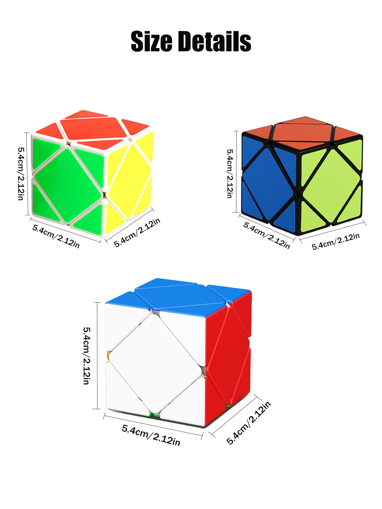 SENGSO Skewb Speed Cube Sticke - Puzzle Blank White 评论和价格