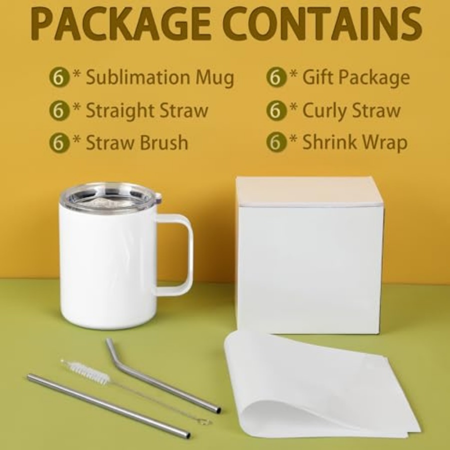 12 Oz Sublimation Coffee Mug B - Sublimation Mug White 评论和价格