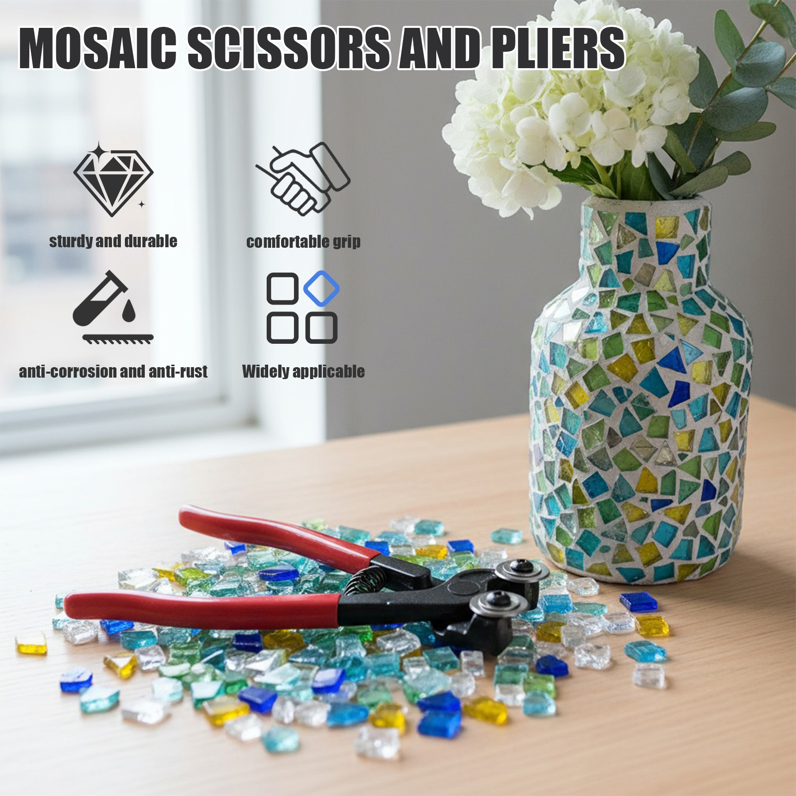 8 Inch Heavy Duty Wheeled Glas - Ceramic Tile Blank 评论和价格