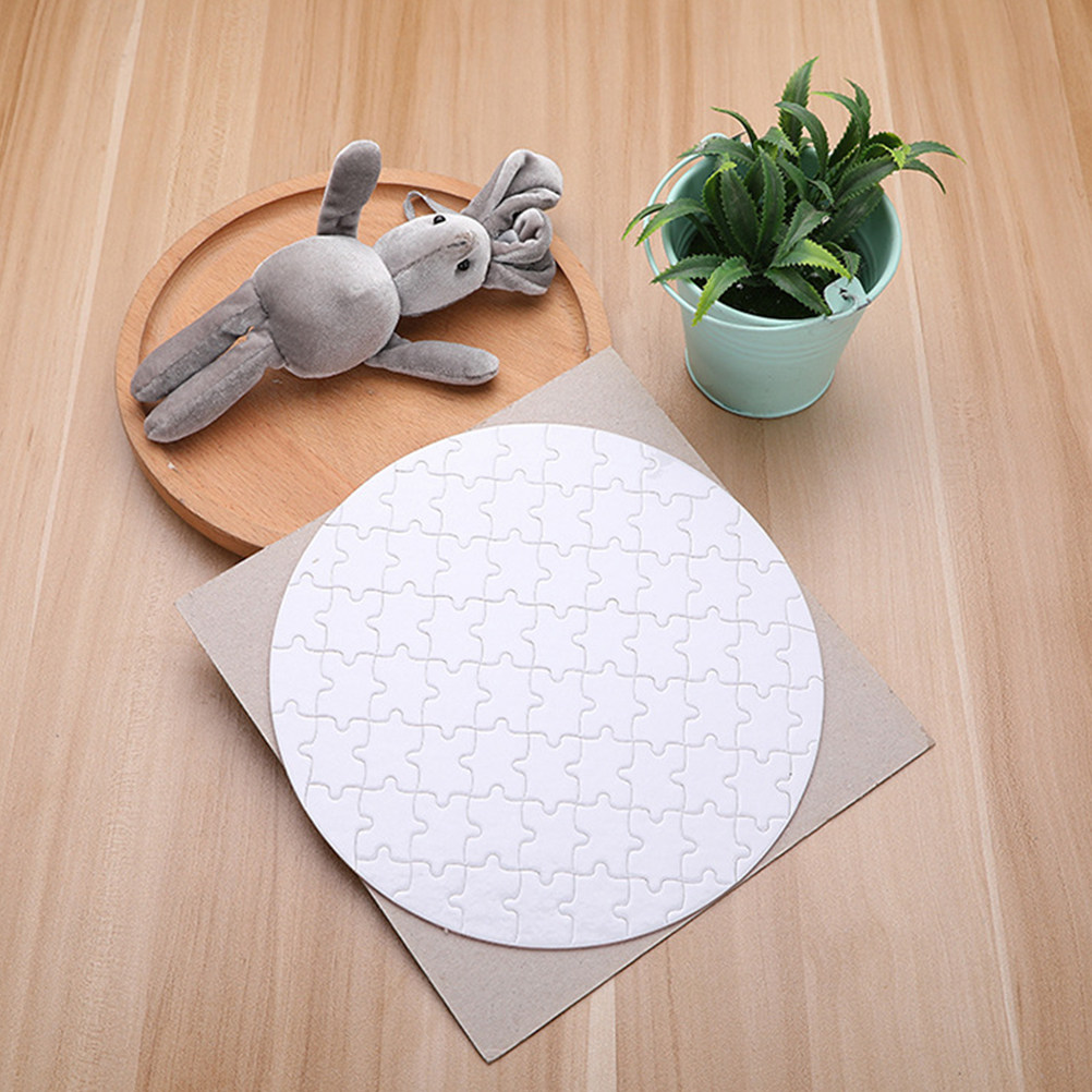 4Pcs White Sublimation Puzzle  - Puzzle Blank White 评论和价格