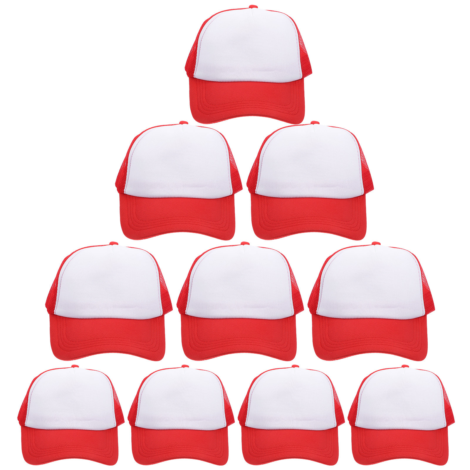 10Pcs Blank Mesh Baseball Caps - Hat Sublimation Blank 评论和价格