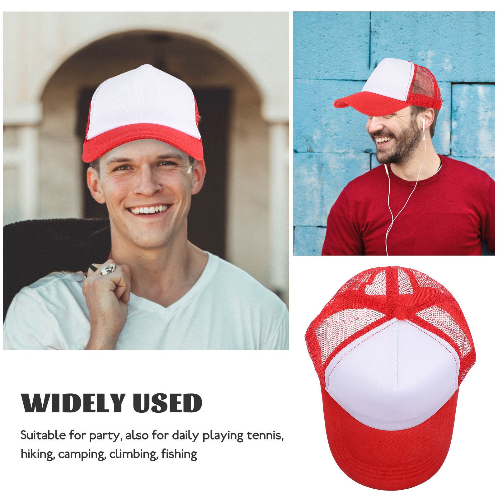 10Pcs Blank Mesh Baseball Caps - Hat Sublimation Blank 评论和价格