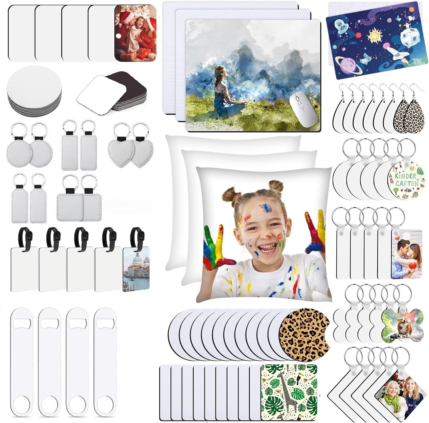 90pcs  Sublimation Blank Start - Coaster Sublimation Blank 评论和价格