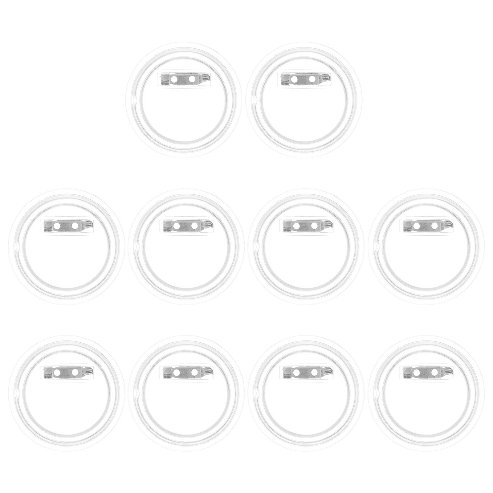 10Pcs Acrylic Badge Shells Pho - Button Badge Blank 评论和价格